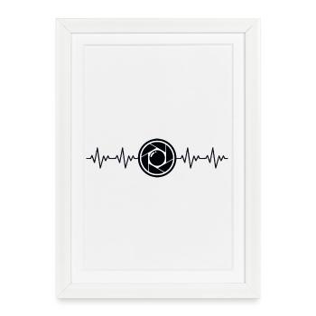 Aperture Photographer Aperture Camera ECG - Framed poster (27 × 37 cm) - white - Front