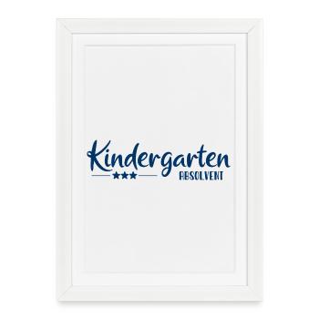 Kindergarten Graduate - School Enrollment - Kita - Framed poster (27 × 37 cm) - white - Front