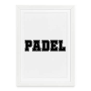 Padel Bold - Framed poster (27 × 37 cm) - white - Front