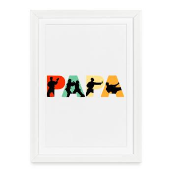 My Favorite People Call Me Papa Judo Art - Framed poster (27 × 37 cm) - white - Front