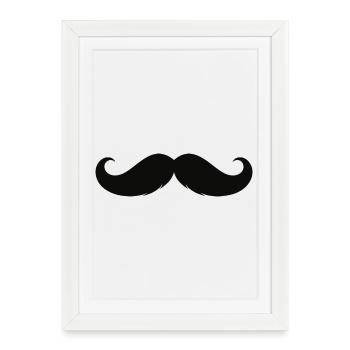 Mustache - Mustache - Moustache - Framed poster (27 × 37 cm) - white - Front