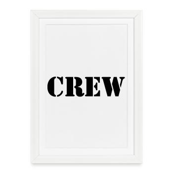 Crew - Framed poster (27 × 37 cm) - white - Front
