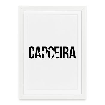 capoeira - Affiche encadrée (27 × 37 cm) - blanc - Devant