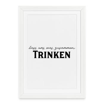 funny sayings - Framed poster (27 × 37 cm) - white - Front