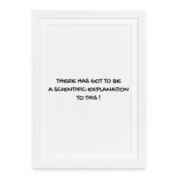 Serie TV - Television - Quotes - Citation - Zitat - Framed poster (27 × 37 cm) - white - Front