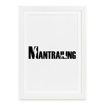 Mantrailing Malinois / German Shepherd - Framed poster (27 × 37 cm) - white - Front