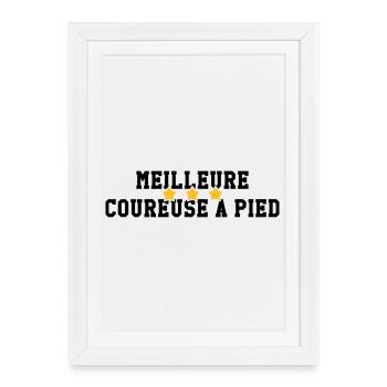 Running / Jogging / Run / Trail / Sport - Framed poster (27 × 37 cm) - white - Front