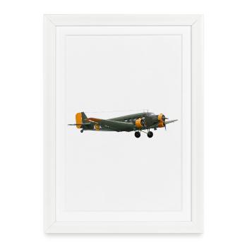 Ju 52 - Affiche encadrée (27 × 37 cm) - blanc - Devant
