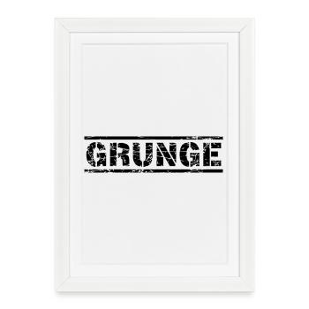 Grunge - Affiche encadrée (27 × 37 cm) - blanc - Devant