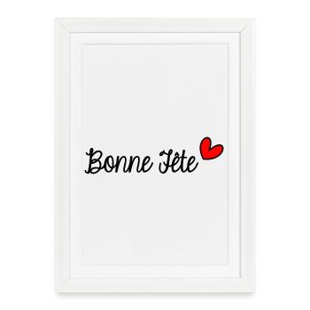 HAPPY FATHER'S DAY. DAD. FATHER'S DAY. FATHER - Framed poster (27 × 37 cm) - white - Front