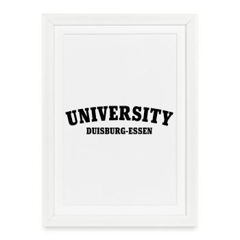 University of Duisburg Essen - Framed poster (27 × 37 cm) - white - Front