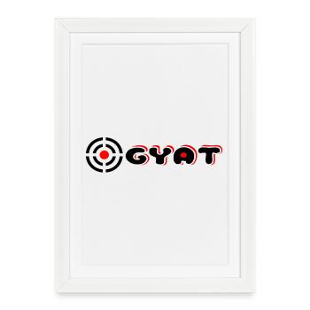 Gyat - Framed poster (27 × 37 cm) - white - Front