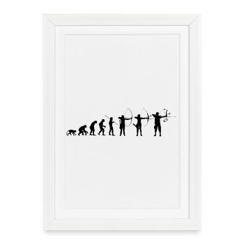 ArcheryKind_2026_Bk - Affiche encadrée (27 × 37 cm) - blanc - Devant