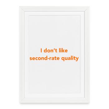 I don't like - Framed poster (27 × 37 cm) - white - Front