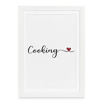 Cook - Framed poster (27 × 37 cm) - white - Front