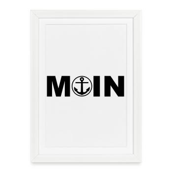 MOIN - Das nordische Motiv - Gerahmtes Poster (27 × 37 cm) - Weiß - Vorne