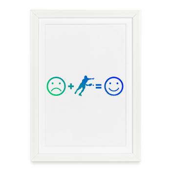 Conception d’entraîneurs de pickleball pour les fans des joueurs de pickleball - Affiche encadrée (27 × 37 cm) - blanc - Devant