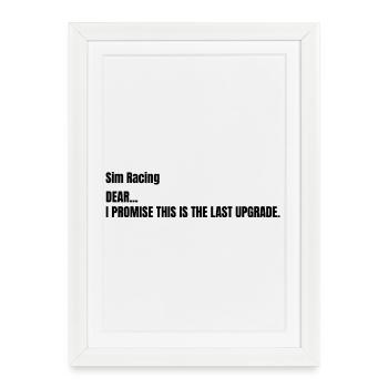 This was the Last Upgrade - Framed poster (27 × 37 cm) - white - Front
