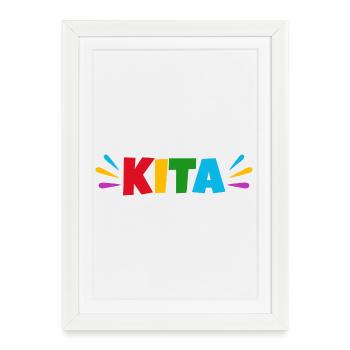 Daycare center - Framed poster (27 × 37 cm) - white - Front