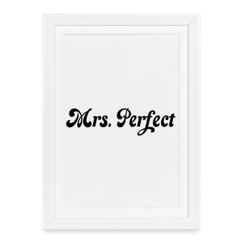 Mrs. perfect - Framed poster (27 × 37 cm) - white - Front