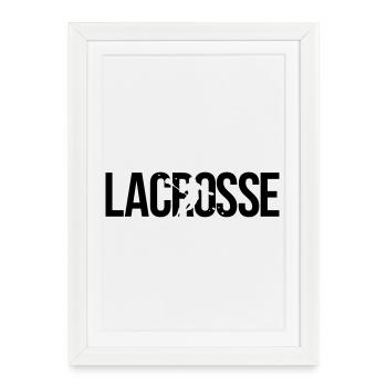 lacrosse - Framed poster (27 × 37 cm) - white - Front