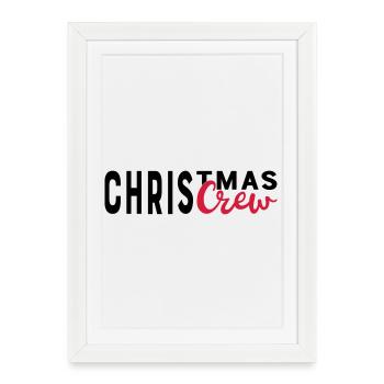 Noël - Affiche encadrée (27 × 37 cm) - blanc - Devant