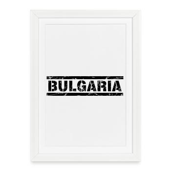 Bulgarie - Affiche encadrée (27 × 37 cm) - blanc - Devant
