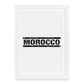 Maroc - Affiche encadrée (27 × 37 cm) - blanc - Devant