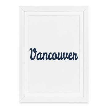 Vancouver - Framed poster (27 × 37 cm) - white - Front