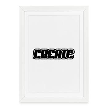 Créer un lettrage - Affiche encadrée (27 × 37 cm) - blanc - Devant