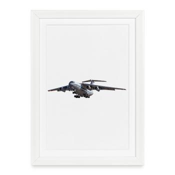 IL-76 - Affiche encadrée (27 × 37 cm) - blanc - Devant