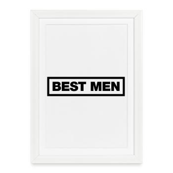 Meilleurs hommes - Affiche encadrée (27 × 37 cm) - blanc - Devant