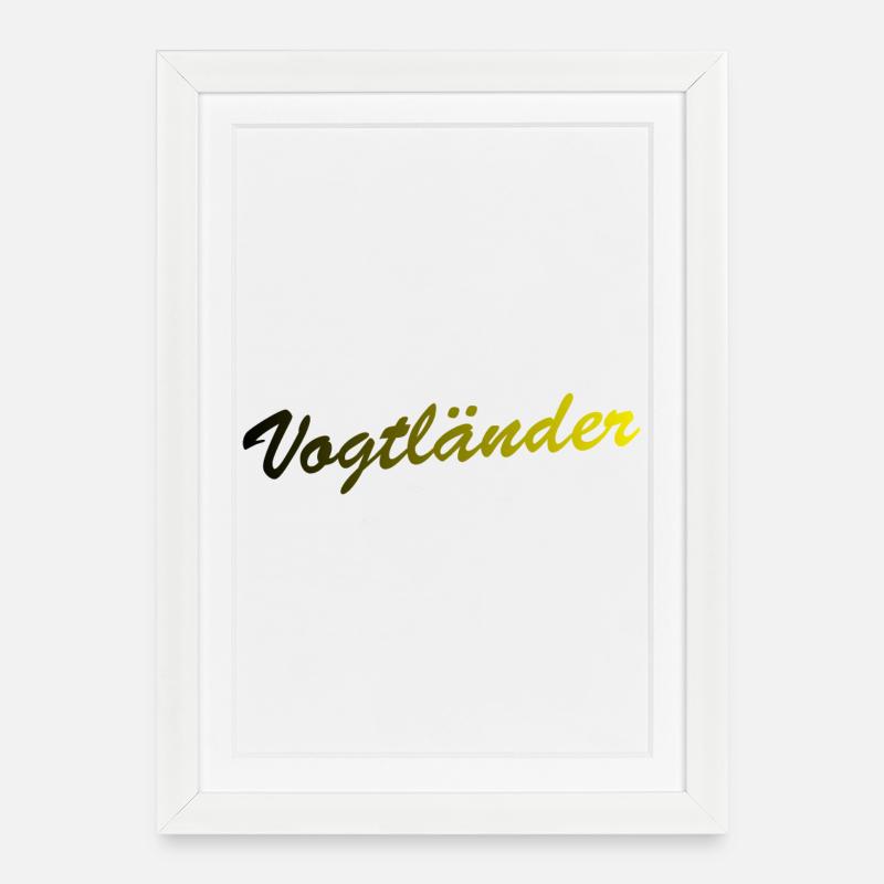 Vogtländer - Affiche encadrée (27 × 37 cm) - blanc
