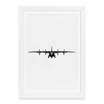 An-12 - Framed poster (27 × 37 cm) - white - Front