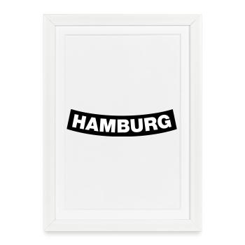 Hamburg Chapter Element (JGA MC-Rocker-Design) - Framed poster (27 × 37 cm) - white - Front