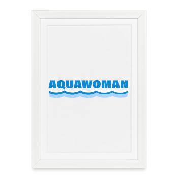 AQUAWOMAN - Framed poster (27 × 37 cm) - white - Front