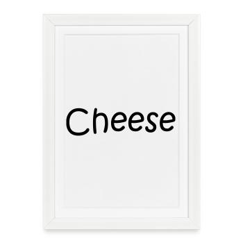 cheese - Framed poster (27 × 37 cm) - white - Front