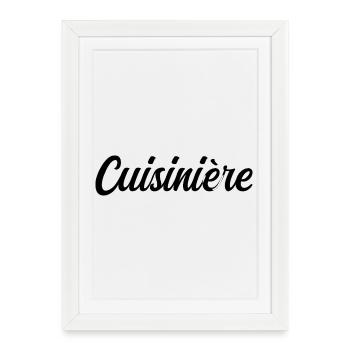 Cook Chef Cuisine Gastronomy Professional - Framed poster (27 × 37 cm) - white - Front