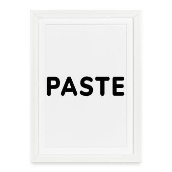 Copy Paste, Father and Child, Mother and child - Framed poster (27 × 37 cm) - white - Front