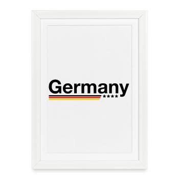 Germany - Framed poster (27 × 37 cm) - white - Front