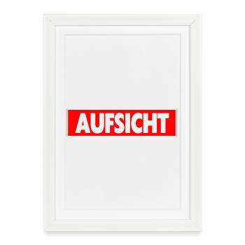 Supervision - Framed poster (27 × 37 cm) - white - Front