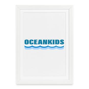 OceanKids - Affiche encadrée (27 × 37 cm) - blanc - Devant