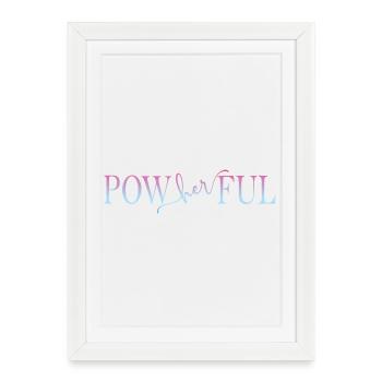 Pouvoir féminin puissant - Affiche encadrée (27 × 37 cm) - blanc - Devant