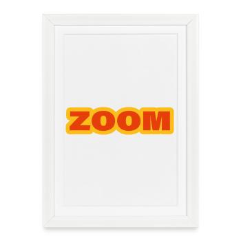 Zoom - Framed poster (27 × 37 cm) - white - Front