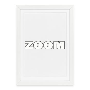 Zoom - Framed poster (27 × 37 cm) - white - Front