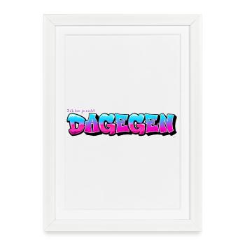 Ich bin ja nicht dagegen - verklausuliert positiv - Gerahmtes Poster (27 × 37 cm) - Weiß - Vorne