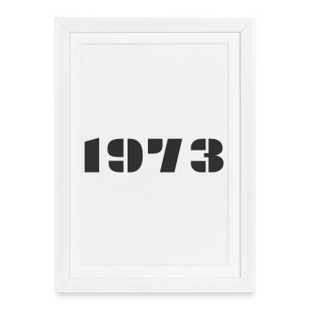 1973 - Framed poster (27 × 37 cm) - white - Front