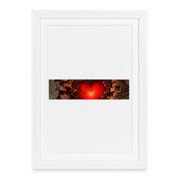 Love_Wins_2400x600 - Affiche encadrée (27 × 37 cm) - blanc - Devant