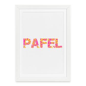 Pafel - Affiche encadrée (27 × 37 cm) - blanc - Devant