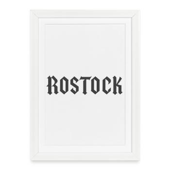 Rostock fracture - Framed poster (27 × 37 cm) - white - Front